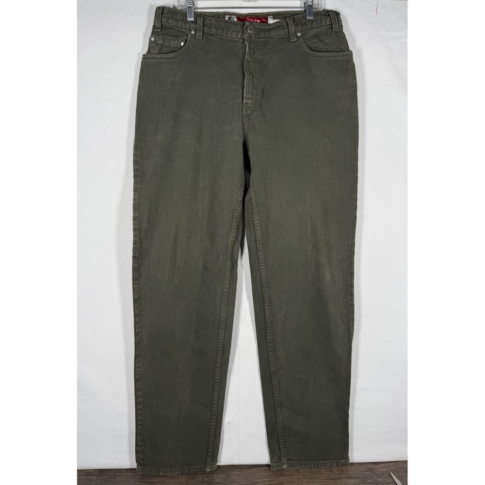 VTG Levi's SilverTab Loose Fit Green Denim Jeans Men's 36x34 Made in USA 1996